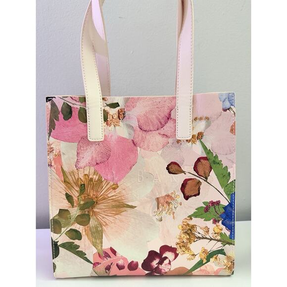 Ted Baker London Icon Bag Floral Tote Pink Multicolor Polyester Shopper - Picture 2 of 8